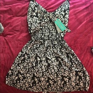 Black and White Floral Dress